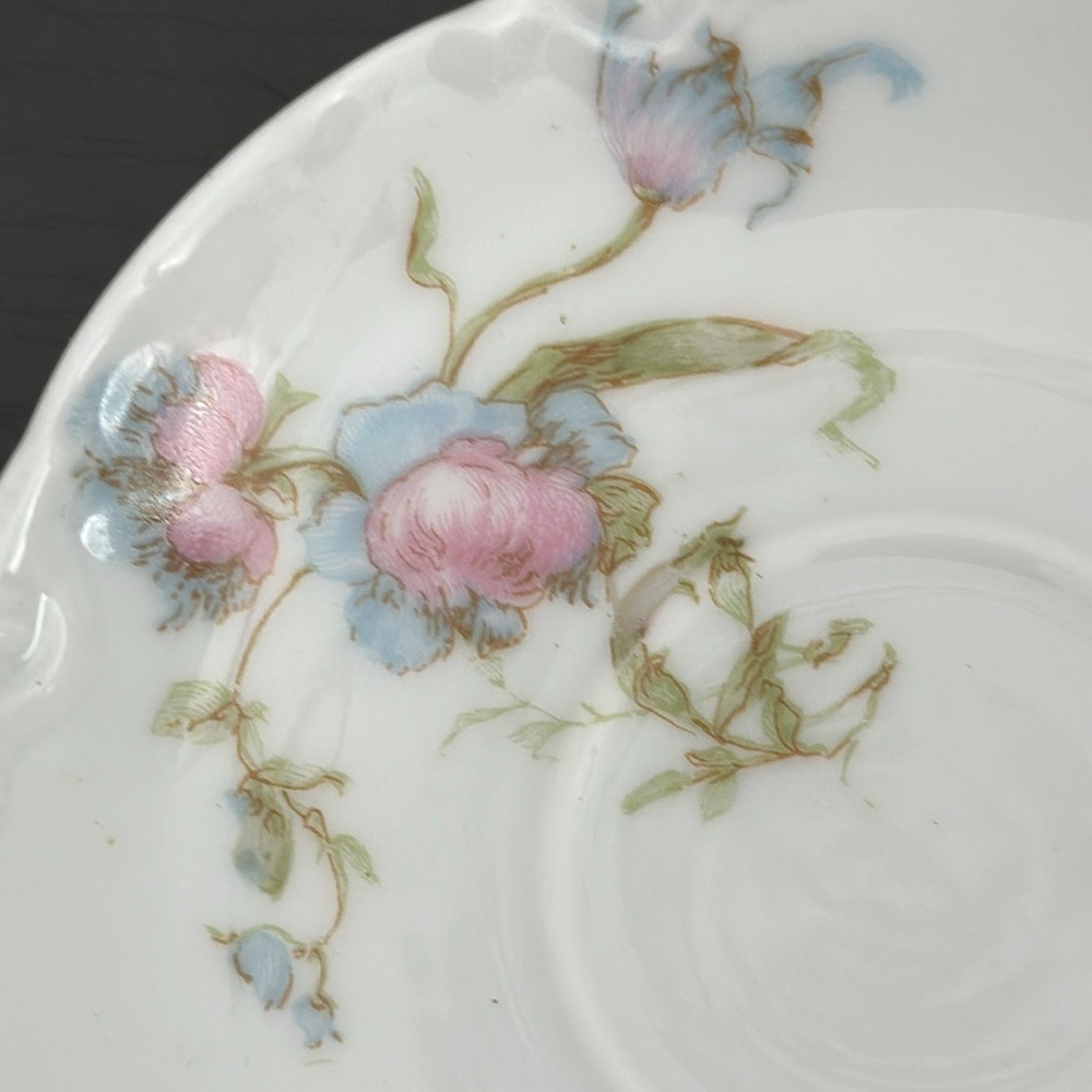 Haviland & Co. Limoges France Schleiger 663 Demitasse Cup & Saucer Set - Picture 11 of 14